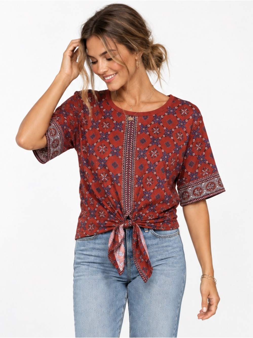 Sandro Lamaar Tie-front Top S